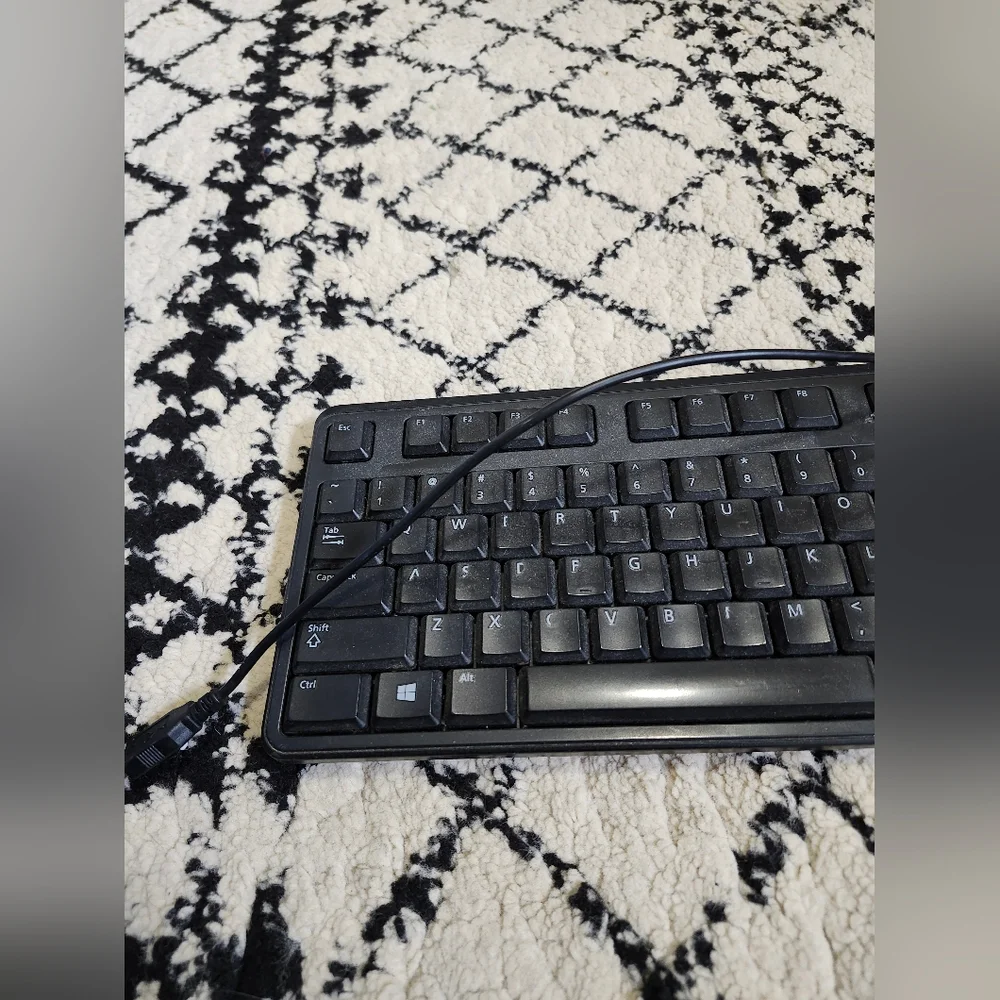 Dell Black Wired Keyboard